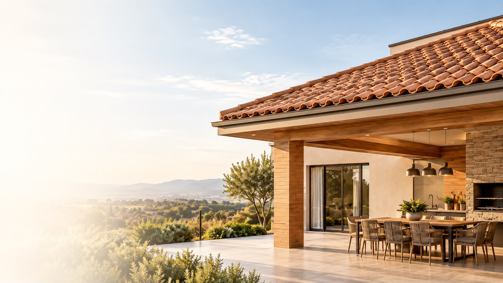 Telhado residencial com área gourmet em Serra ES